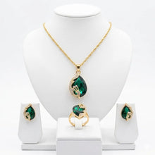 Elegant Teardrop Filigree Jewelry Set
