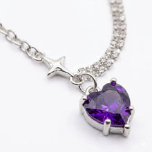 Starry Heart Charm Necklace