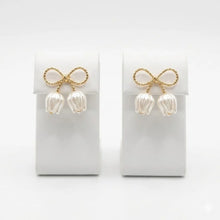 Bow Knot Floral Drop Earrings