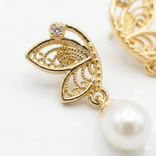 Butterfly Filigree Drop Earrings