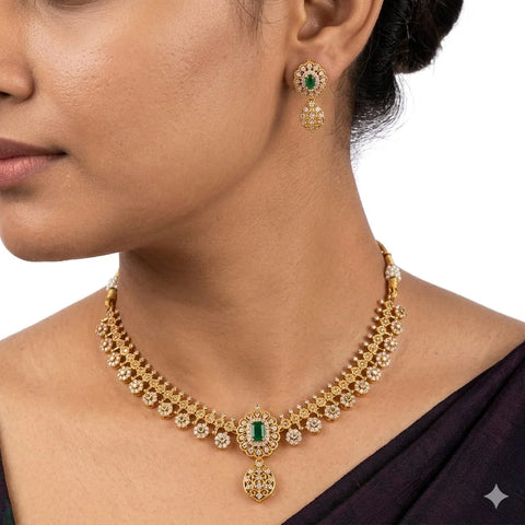 Regal Filigree Drop Necklace Set