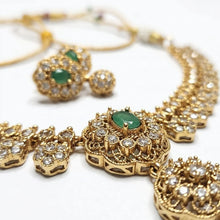 Regal Filigree Drop Necklace Set