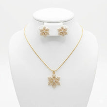 Snowflake Pendant and Earring Set