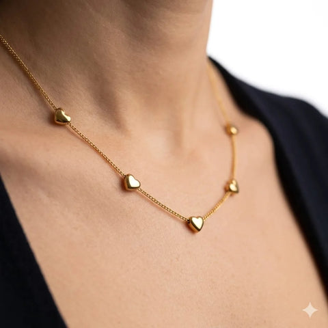 Dainty Heart Charm Necklace