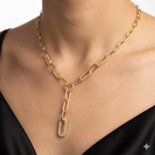 Elegant Link Drop Necklace