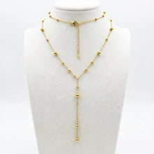 Elegant Beaded Y-Chain Necklace