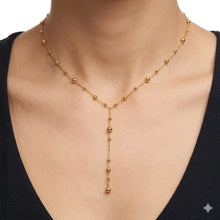 Elegant Beaded Y-Chain Necklace