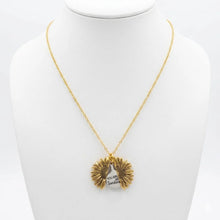 Sunflower Locket Pendant Necklace