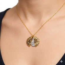 Sunflower Locket Pendant Necklace