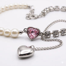 Asymmetrical Heart Charm Necklace