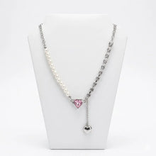 Asymmetrical Heart Charm Necklace