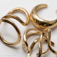 Modern Curved Band Ring Set