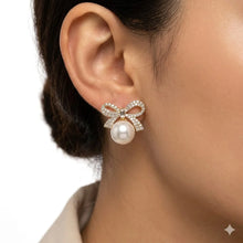 The Timeless Pearl & Bow Stud Earrings