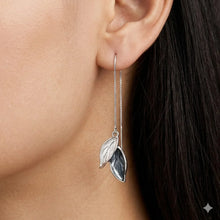 Dual Leaf Threader Earrings