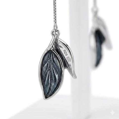 Dual Leaf Threader Earrings