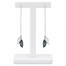 Dual Leaf Threader Earrings