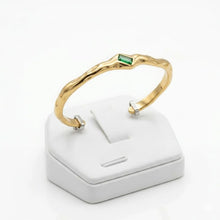 The Green Stone Statement Bangle