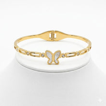 The Enchanted Butterfly Mother-of-Pearl Bangle