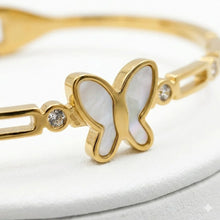 The Enchanted Butterfly Mother-of-Pearl Bangle