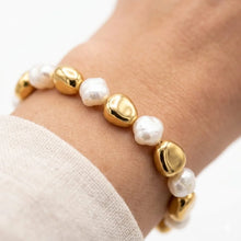 The Organic Gold & Pearl Fusion Bracelet