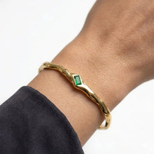 The Green Stone Statement Bangle