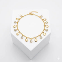 Golden Orbit Multi-Charm Bracelet