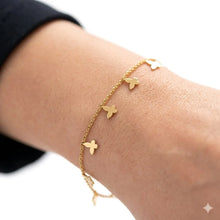 Golden Butterfly Dream Charm Bracelet