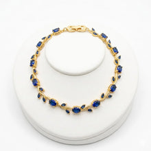 Royal Blue Flora & Leaf Bracelet