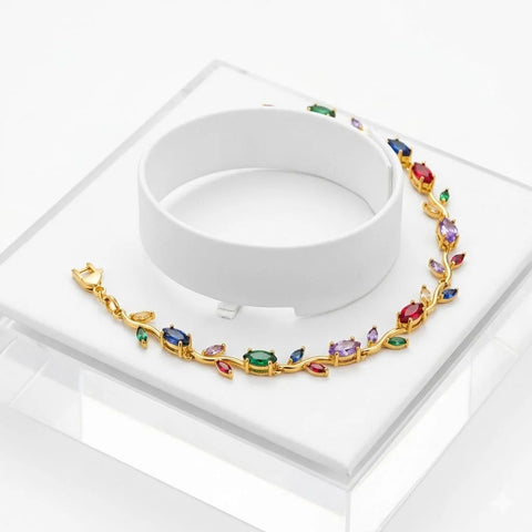 Floral Meadow Multi-Stone Bracelet