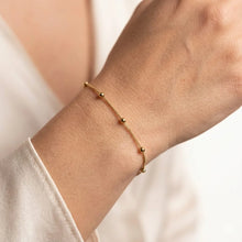 The Essential Gold Bead Station Bracelet