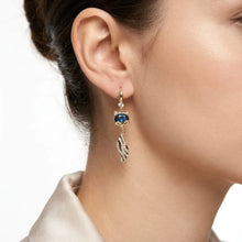 The Enchanted Fox Crystal Drop Earrings