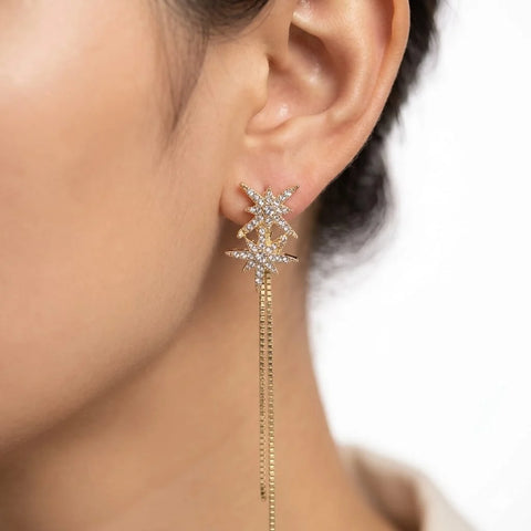 Starlight Cascade Drop Earrings