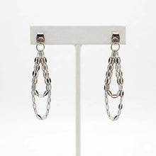 Silver Cascade Chain Earrings