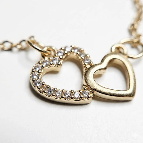 Golden Embrace Heart Pendant