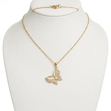 Golden Flutter Butterfly Necklace