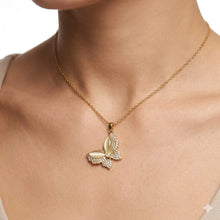 Golden Flutter Butterfly Necklace