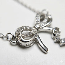 Silver Grace Bow Necklace