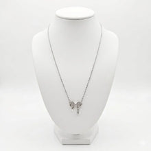 Silver Grace Bow Necklace