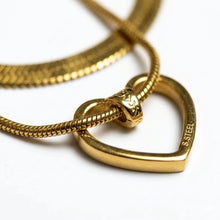 Golden Heart Layers Necklace