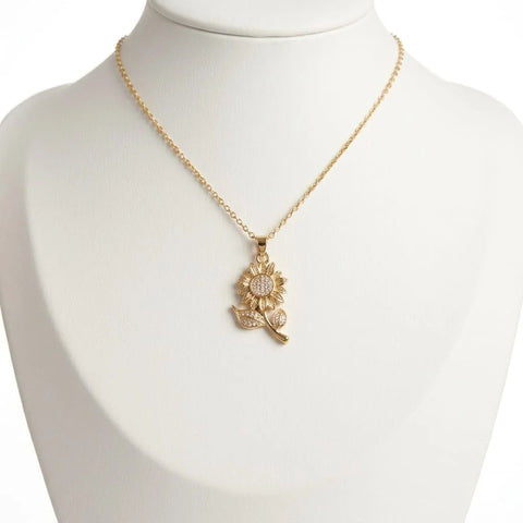 Golden Sunflower Necklace