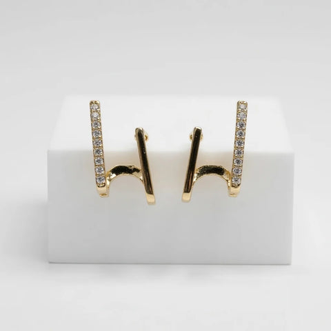 Modern Geometric Ear Cuff Earrings